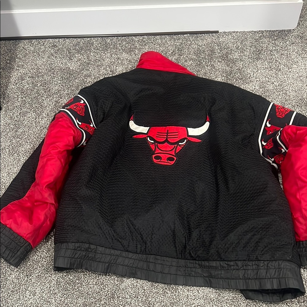 Vintage Chicago Bulls Black and Red Jacket